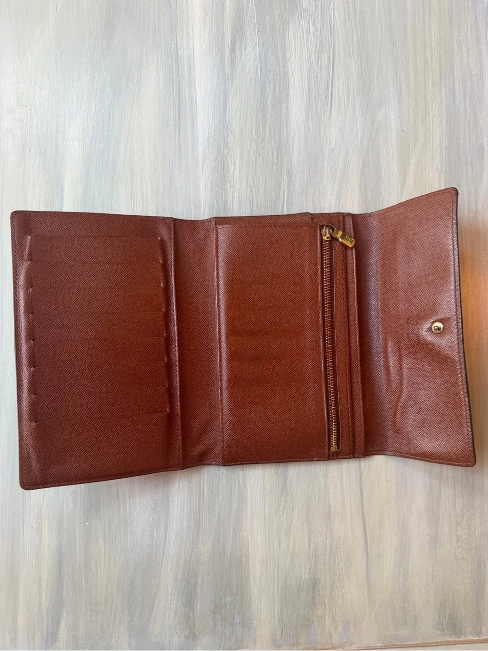 Louis Vuitton Monogram Pochette Passport Trifold Wallet Pochette Pass-Port